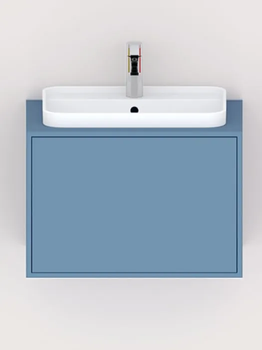 mueble de baño pic azul