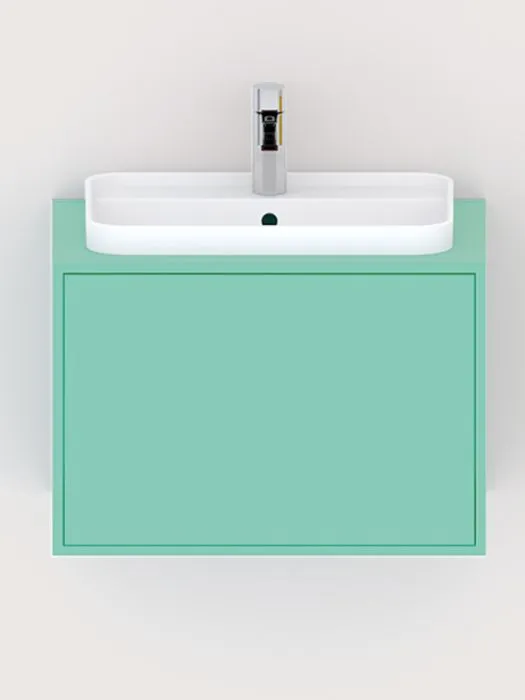 mueble de baño pic verde