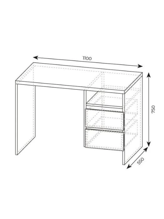 Escritorio de madera cajones medidas