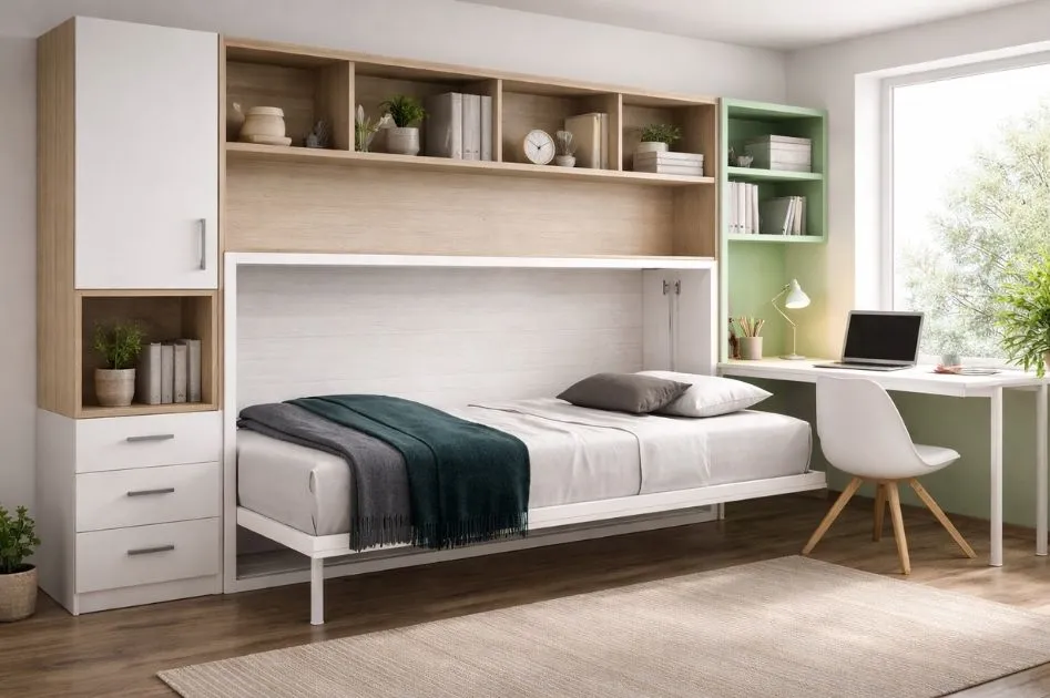 habitación cama abatible horizontal