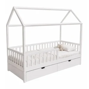 Cama casita infantil blanca