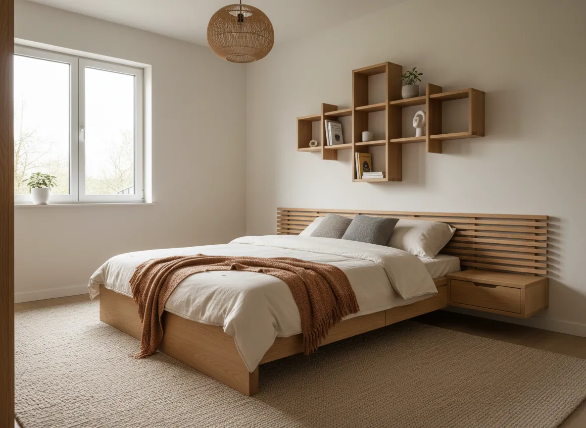 cama de madera natural bcn