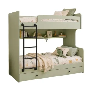litera dormitorio infantil verde deka