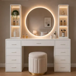 tocador luna barcelona maquillaje con led