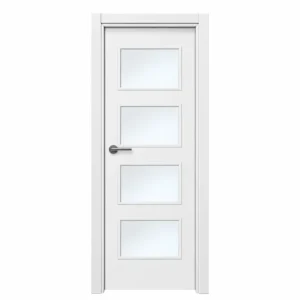 puerta inteiror con vidrios lacada L4