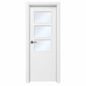 puerta interior lacada cala vidriera