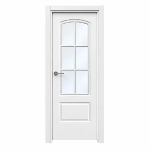 puerta interior lacada lisa L5 vidrios