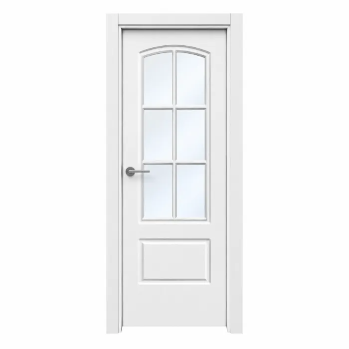 puerta interior lacada lisa L5 vidrios