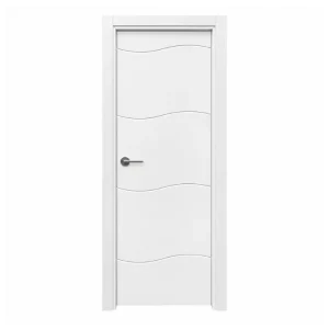 puerta madera lacada ola
