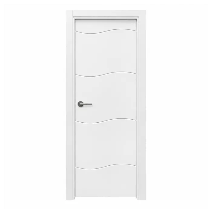 puerta madera lacada ola